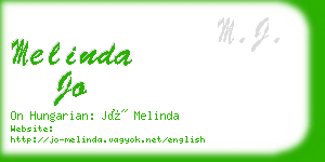 melinda jo business card